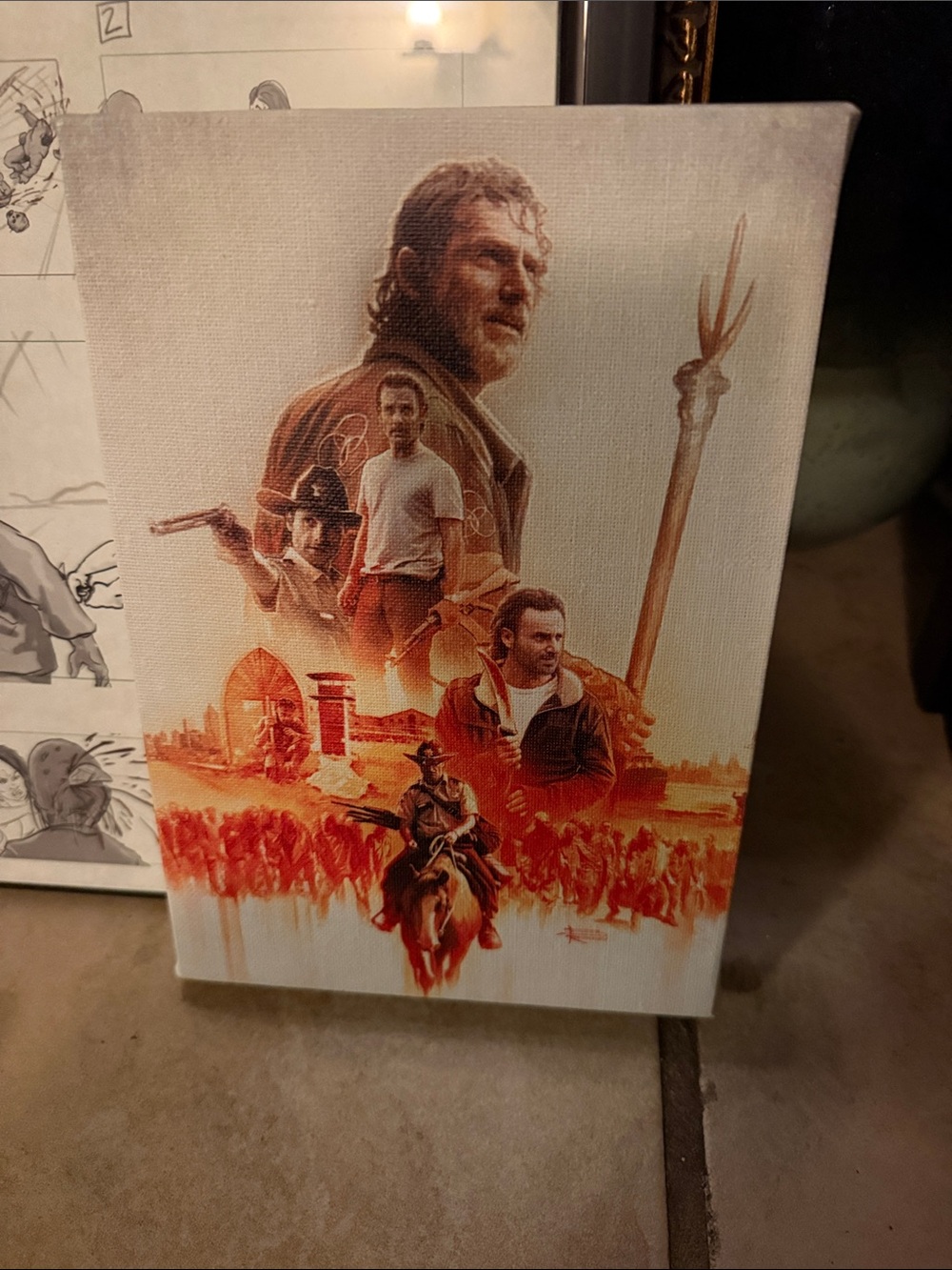 Rick grimes limited canvas